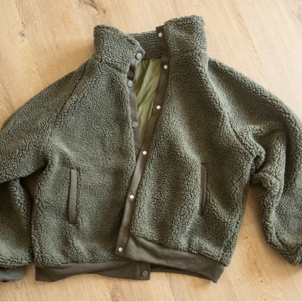 Forest Green Teddy Jacket